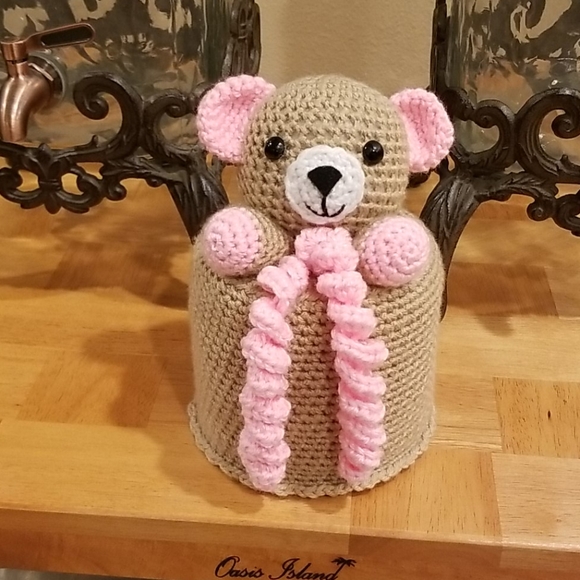 Crochet Teddy Bear Cover - Picture 7 of 8